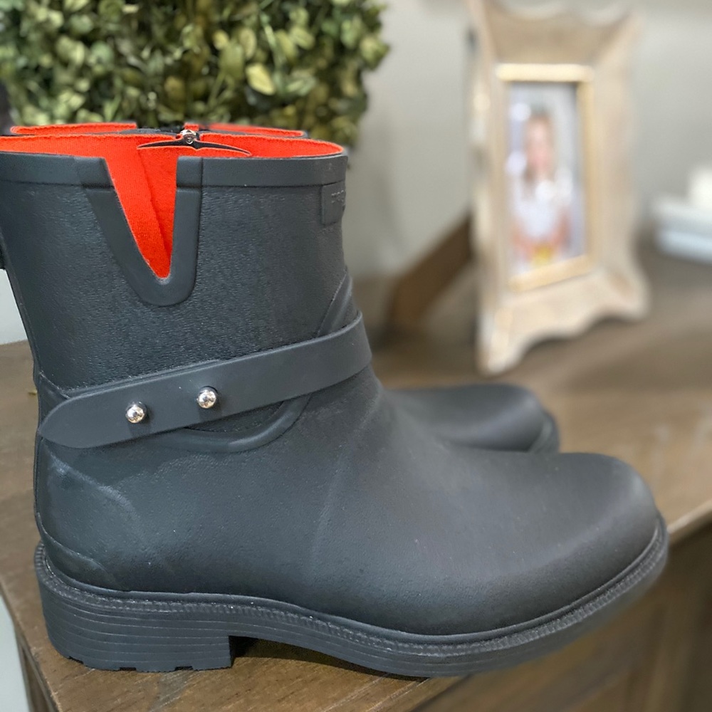 (Sold) Rag & Bone Moto Rain Boots Black 38 - Picture 9 of 11